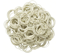 50/100/300/500 pièces blanc élastique papier factures Dollars argent élastique extensible bandes taille 38mm 1.49 pouces retour à l'école