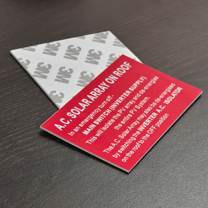 Van nhận dạng nhựa không thấm nước Khắc Máy huyền thoại PVC hai lớp khắc tên nơi đánh dấu ABS khắc nhãn - Product Image 6