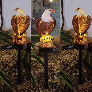 Solar <strong>Eagle</strong> Bird Animal Lamp <strong>Outdoor</strong> Garden Lights Balcony Garden <strong>Decoration</strong> Waterproof Small Night Lamp Modelling Light