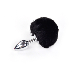 Dell'arco di Colore <span class=keywords><strong>Rosa</strong></span> Del Regalo Del Metallo di <span class=keywords><strong>Coda</strong></span> Del Coniglio Plug Anale, Anale Butt Plug Coniglio con La <span class=keywords><strong>Coda</strong></span> - Product Image 2