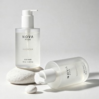 Bouteilles de gel douche et shampoing en plastique PET givré épais de 300 ml, 350 ml, 400 ml, bouteilles de savon liquide pour hôtel, bouteilles de shampoing et d'après-shampoing