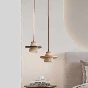 Décoration d'îlot de cuisine <span class=keywords><strong>Béton</strong></span> Minimaliste Simple Natural Yellow Cave Stone lustres et lampes design - Product Image 4