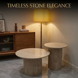 <span class=keywords><strong>Table</strong></span> <span class=keywords><strong>basse</strong></span> moderne et minimaliste, design deux pièces durable, facile à nettoyer, mobilier de salon domestique, petite unité - Product Image 4