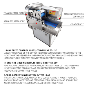 Nouvelle machine de dé<span class=keywords><strong>coupe</strong></span> de légumes robotisée pour restaurant, <span class=keywords><strong>coupe</strong></span>-pommes de terre et persil commercial, machine à couper le persil, les ciboulettes et les épinards - Product Image 2