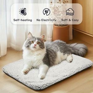 Almohadilla Térmica para Mascotas y Cama para Perros de Felpa con Base de Goma Sólida y Funda Extraíble para Animales Pequeños - Product Image 2