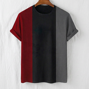 Nueva Llegada, Camiseta de Hombre Transpirable de Algodón/Fibra de Bambú, Duradera, de Alta Calidad, con Colores y Logotipo Personalizados, Nuevo Diseño - Product Image 1