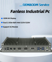 Mini PC Industrial Intel Celeron J4125 de Cuatro Núcleos, 6 Puertos USB, 2 Puertos COM, 2.5G, SSD, Nuevo, Compatible con Linux, Sin Ventilador, Computadora Integrada