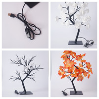 Guirlandes lumineuses de Noël en forme d'érable, LED, effet ciel étoilé, alimentées par USB, vente en gros, décoration de fête, directement de l'usine
