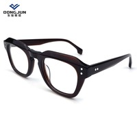 Monture de lunettes optiques au design simple, monture rectangulaire tendance, monture de lunettes optiques de haute qualité en acétate.