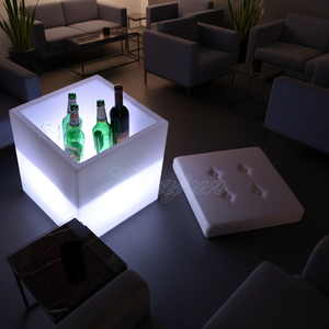 Modern Plastic Outdoor LED Moving Chair &amp; Cube Chair with Cushion and LED Glow <strong>Furniture</strong> <strong>for</strong> <strong>Home</strong> <strong>Bar</strong> - Product Image 2