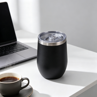 Mug isotherme portable à logo personnalisé, en acier inoxydable 304 à double paroi, isolé sous vide, garde au froid/au chaud, 12 oz