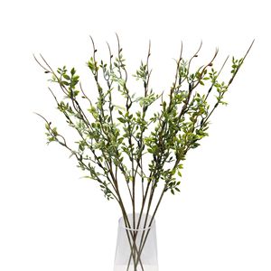Branches d'herbe artificielle Meng Jie 30cm-100cm en silicone vert pour vase, fleurs pour décor de studio photo et aménagement paysager - Product Image 5