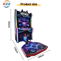 Machine de danse interactive pour centre de jeux, machine de jeu d'arcade de danse rythmique pour parc d'attractions intérieur