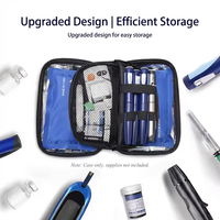 Étui de refroidissement portable pour insuline, sac de voyage étanche pour fournitures diabétiques, étui compact de rangement pour médicaments