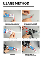 Scellant en résine acrylique UV, peinture à base d'eau, mastic à haute adhérence, faible teneur en COV, durcissement flexible, résistant à l'humidité, pour intérieur