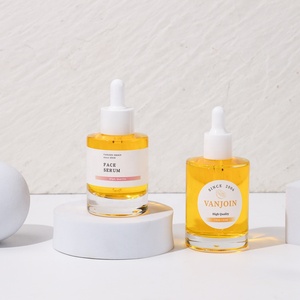 Cilindro de diseño de hombro plano 60ml 80ml Botella cuentagotas de vidrio con pipeta blanca para embalaje de suero de cuidado de la piel de aceite esencial - Product Image 4