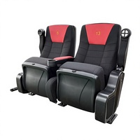 LEADCOM LS-8605 Fauteuil de cinéma commercial moderne en tissu de luxe avec fonction bascule intégrale