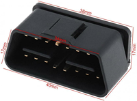 Conectores Macho de Ángulo Recto OBD2 para Equipos de Diagnóstico Automotriz y Telemática, Suministro del Fabricante