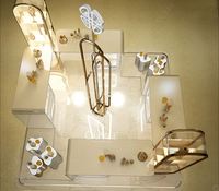 Meubles de magasin de détail, écologiques, robustes, éclairage LED, présentoir de parfums, taille et couleur personnalisables, garantie de 3 ans