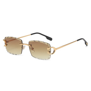 Lunettes de soleil SPUKA 7068 sans monture, coupe diamant, monture métallique 2026, verres dégradés, protection UV400, logo personnalisé, Lunettes Gafas - Product Image 5