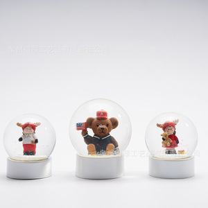 Adorno de Globo de Nieve de Resina con Papá Noel Hecho a Medida, 23 cm, Decoración de Interiores, Regalo - Product Image 1