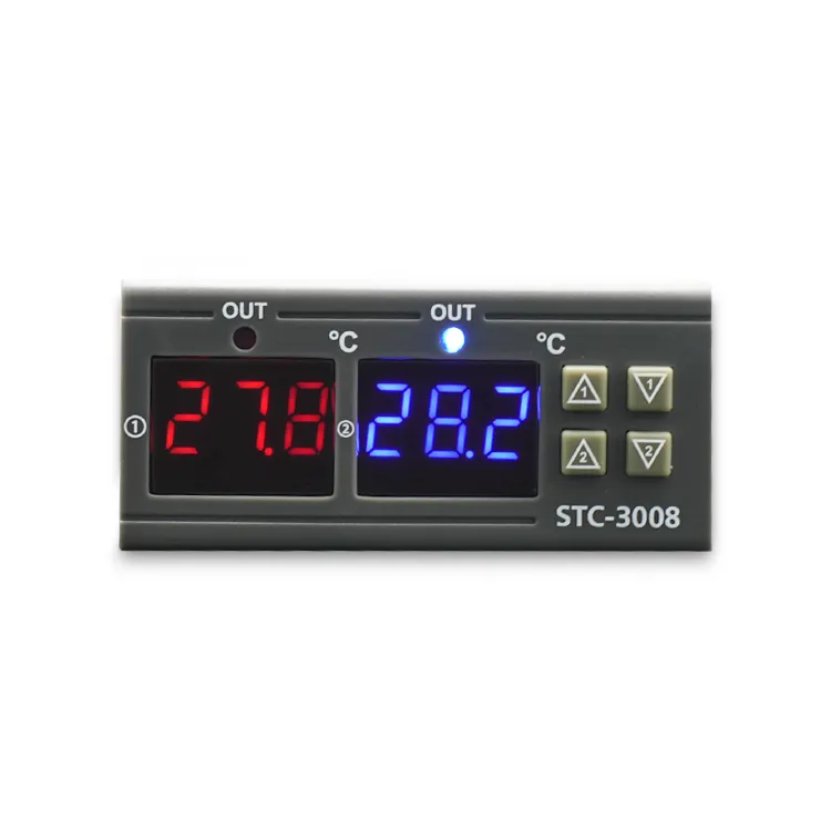 Lạnh và sưởi ấm chuyển đổi nhiệt STC-3008 nhiệt độ và độ ẩm điều khiển