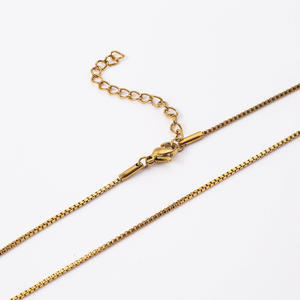 Collar de joyería de acero inoxidable para hombre de alta calidad, <span class=keywords><strong>cadena</strong></span> gargantilla, collar de <span class=keywords><strong>cadena</strong></span> fina, <span class=keywords><strong>cadena</strong></span> de clavícula <span class=keywords><strong>veneciana</strong></span> chapada en <span class=keywords><strong>oro</strong></span> - Product Image 3