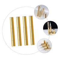 Tube de brillant à lèvres vide avec bouchon à vis doré 3ml 5ml, personnalisable avec logo, pour huile à ongles/cuticules, emballage cosmétique, sérigraphie pour outils de maquillage