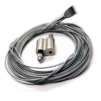 Kit de suspension de câbles réglables à prix d'usine, avec fixation autobloquante en acier pour intérieur et extérieur, pour luminaires architecturaux