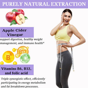 Ventes chaudes, meilleur prix, ODM, gommes au vinaigre de cidre de pomme, complément alimentaire, aide à maintenir l'énergie et à soutenir les niveaux digestifs - Product Image 4