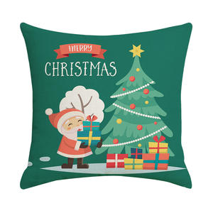 Noël cerf père noël renne canapé décor à la maison jeter housse de coussin 3D joyeux noël taie d'oreiller pour cadeau - Product Image 2