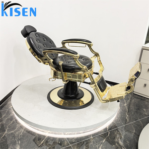 Sillón de Barbería Reclinable Profesional Moderno KISEN, Sillón de Peluquería de Cuero Sintético, Muebles para Salón de Belleza - Product Image 5