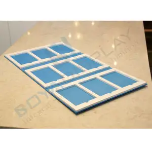 Boya muestra calidad confiable suelo azulejo de cerámica piedra artificial cuarzo pantalla cartón muestra libro con personalizado gratis