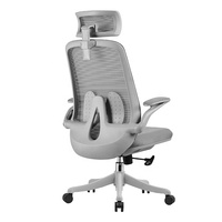Vente en gros de chaise de bureau d'ordinateur confortable et pivotante chaise de bureau ergonomique en tissu maillé à bascule moderne et mobile de luxe