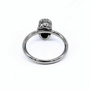 Anillo con cabeza de diablo de Yunnique, de acero titanio, unisex, joyería de moda, diseño de calavera, ideal para regalo. - Product Image 3