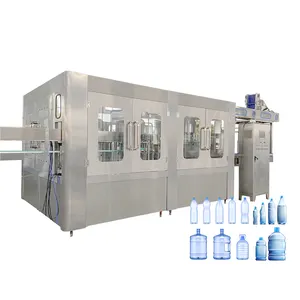 Automatic 3 in 1 Rotary Filling Water into the PET Bottles Pure Aqua Bottling Line
