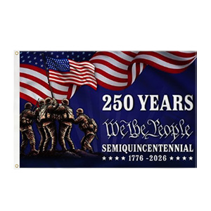 Drapeau de célébration du <span class=keywords><strong>250e</strong></span> anniversaire des États-Unis, drapeau américain 3x5 pieds, 250 ans, drapeau en polyester, personnalisation en usine - Product Image 1