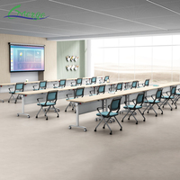 Table d'ordinateur portable en bois mobile de haute qualité, moderne, pliable, petite, pour bureau, salle d'étude ou de formation