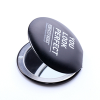 Miroir de maquillage compact personnalisé de marque célèbre, pliable et personnalisé, pour cadeau personnalisé