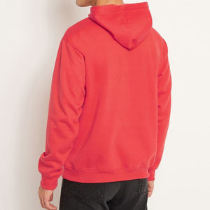 Sweat à capuche surdimensionné en éponge française à logo personnalisé pour hommes, basiques épais et lourds, sweat-shirt en coton mélangé, sweat-shirt à capuche pour hommes d'hiver à épaules tombantes - Product Image 2