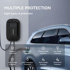 7KW ชาร์จแบบสองโหมด EV สถานีชาร์จติดผนังแบบพกพา32A รองรับการเชื่อมต่อแบบ1ประเภท2และแบบ gbt - Product Image 4