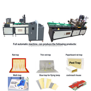 Machine de revêtement de papier jetable en métal semi-automatique électrique <span class=keywords><strong>pour</strong></span> la production de pièges à colle d'insectes volants <span class=keywords><strong>rat</strong></span> souris - Product Image 4