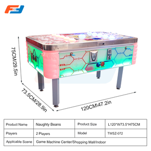 Doble jugador golpeando la máquina de arcade de frijol botón que funciona con monedas juego Smash para niños y adultos - Product Image 5