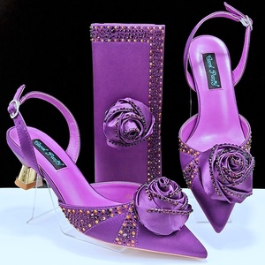 <span class=keywords><strong>Scarpe</strong></span> e Borsa Italiane con Paillettes Abbinabili, Set per Matrimoni Nigeriani, <span class=keywords><strong>Scarpe</strong></span> e Borsa Coordinati per Cerimonie Nuziali - Product Image 6