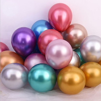 Ensemble de ballons en latex perlé métallique brillant de 12 pouces, décoration de fête en Mylar pour mariage, anniversaire et célébration