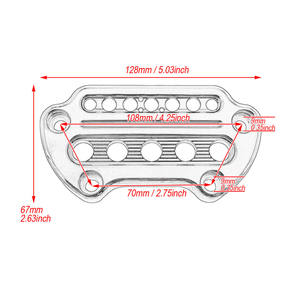 Piezas de Motocicleta, Cubierta de Manómetro para Manillar de Motocicleta, Cubierta de Manómetro CNC para Manillar, Apta para Modificación de Accesorios Harley - Product Image 4