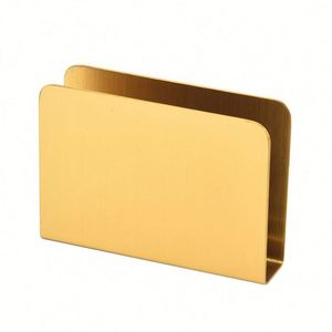 Gold Stainless Steel Tabletop <b>Paper</b> Napkin Holder Freestanding Tissue Dispenser for <b>Kitchen</b> Countertops Restaurant - Product Image 2