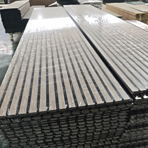 แผ่นผนังอะคูสติก MDF แบบแผ่นไม้ระแนง แผ่นอะคูสติกใยโพลีเอสเตอร์สำหรับกันเสียง สีตามสั่ง ดีไซน์ร่วมสมัย สำหรับใช้ภายในอาคาร - Product Image 2