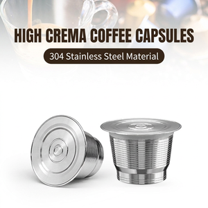 Capsules de café réutilisables DF923 en acier inoxydable 304 pour une crème riche, idéales pour la préparation du café - Product Image 1