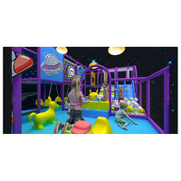 Équipement de parc d'attractions intérieur pour enfants de haute qualité, design personnalisé, couleur orange, restaurant, centre commercial 100